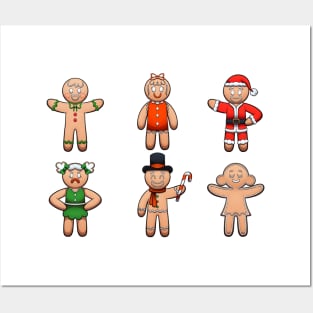 Gingerbread Men And Women Posters and Art